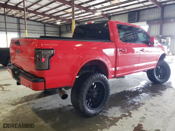 2016 Ford F-150 XLT with VIN 1FTEW1EG6GKF91465, listed as a Copart auction lot 45314045 with 136,708 mi miles and Salvage Title. Bid and sale history available at carsss.com. Image 3.