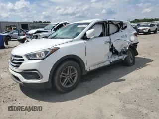 2018 Hyundai Santa Fe 2.4L with VIN 5NMZT3LBXJH064786, listed as a Copart auction lot 57051115 with 127,691 mi miles and Salvage title. Bid and sale history available at DreamBid. Image 1.