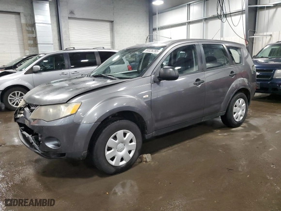 2007 Mitsubishi Outlander ES with VIN JA4MS31X47U004672, listed as a Copart auction lot 89326285 with 212,107 mi miles and Salvage Title. Bid and sale history available at carsss.com. Image 1.