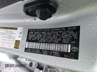 2022 Toyota Prius L Eco with VIN JTDKAMFU1N3177055, listed as a IAAI auction lot 41506862 with 121,318 mi miles and . Bid and sale history available at DreamBid. Image 9.
