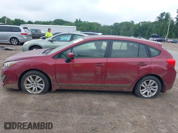 2016 Subaru Impreza Premium with VIN JF1GPAB69G8261730, listed as a IAAI auction lot 42633024 with 58,110 mi miles and . Bid and sale history available at DreamBid. Image 15.