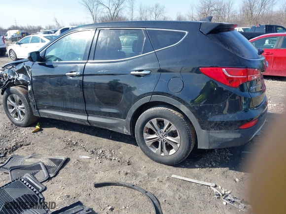 2013 Hyundai Santa Fe Sport with VIN 5XYZTDLB5DG089714, listed as a IAAI auction lot 41776719 with 185,212 mi miles. Bid and sale history available at carsss.com. Image 3.