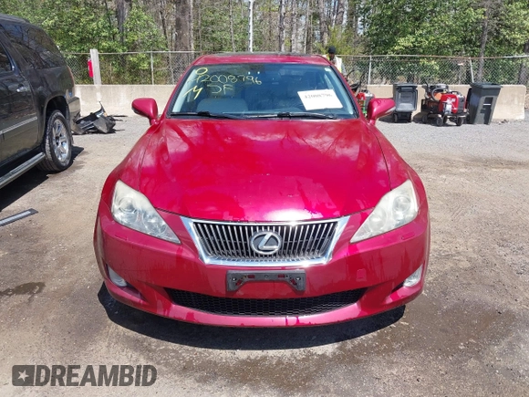 2010 Lexus IS 250 with VIN JTHCF5C27A5044022, listed as a IAAI auction lot 42008796 with 124,305 mi miles and . Bid and sale history available at carsss.com. Image 12.
