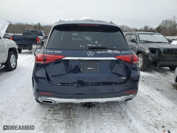 2021 Mercedes-Benz GLE with VIN 4JGFB4KB5MA370754, listed as a Copart auction lot 44785765 with 53,248 mi miles and Salvage Title. Bid and sale history available at carsss.com. Image 6.