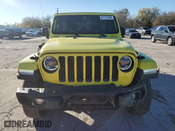 2023 Jeep Wrangler Sport with VIN 1C4HJXDN2PW562603, listed as a Copart auction lot 81111784 with 24,293 mi miles and Salvage Title. Bid and sale history available at DreamBid. Image 5.