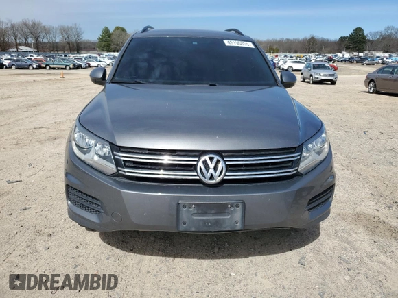 2016 Volkswagen Tiguan S with VIN WVGBV7AX6GW514811, listed as a Copart auction lot 48196855 with 84,870 mi miles and Salvage Title. Bid and sale history available at DreamBid. Image 5.