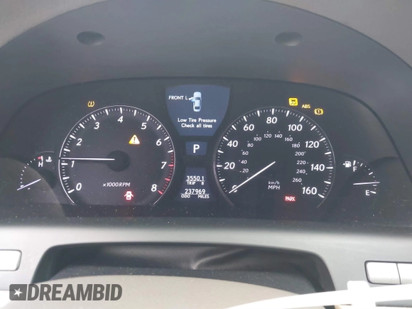 2007 Lexus LS 460 with VIN JTHBL46F175023561, listed as a IAAI auction lot 40870832 with 237,969 mi miles and . Bid and sale history available at DreamBid. Image 7.