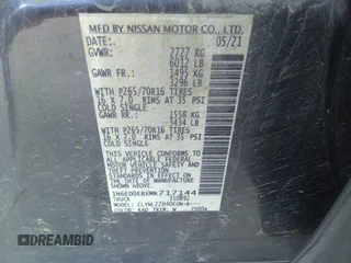 2021 Nissan Frontier SV с VIN 1N6ED0EBXMN717144, выставлен на аукционе IAAI как лот 37039618 с пробегом 47 188 миль миль и . История ставок и продаж доступна на DreamBid. Изображение 9.