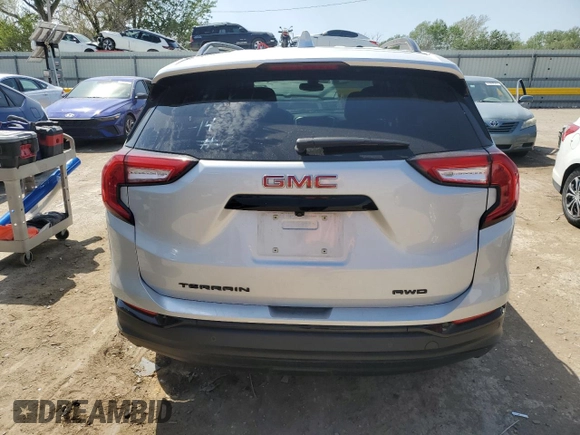 2022 GMC Terrain SLE with VIN 3GKALTEV7NL250321, listed as a Copart auction lot 53404475 with 31,502 mi miles and Salvage title. Bid and sale history available at DreamBid. Image 6.