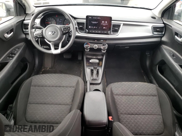 2021 Kia Rio S with VIN 3KPA24AD2ME401151, listed as a Copart auction lot 63223013 with 42,779 mi miles and Salvage Title. Bid and sale history available at DreamBid. Image 8.