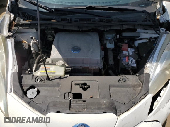 2013 Nissan LEAF SL with VIN 1N4AZ0CP2DC414815, listed as a Copart auction lot 60162715 with 81,919 mi miles and Salvage title. Bid and sale history available at DreamBid. Image 11.