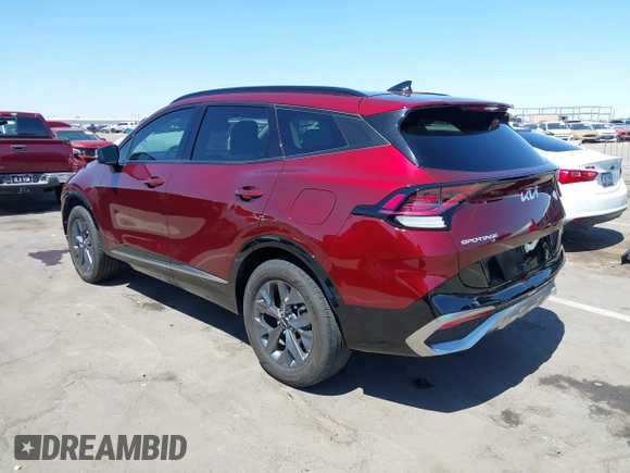 2023 Kia Sportage SX-Prestige with VIN KNDPXCAG2P7032022, listed as a IAAI auction lot 42572964 with 23,984 mi miles and . Bid and sale history available at DreamBid. Image 3.