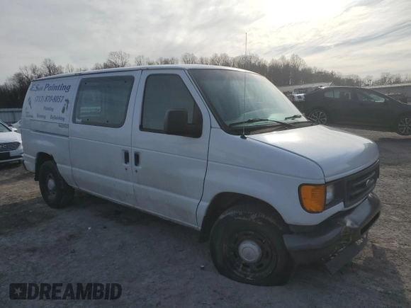 2004 Ford Econoline Cargo with VIN 1FTRE14W54HB47967, listed as a Copart auction lot 44264425 with 256,701 mi miles and Salvage Title. Bid and sale history available at carsss.com. Image 4.