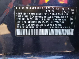 2015 Volkswagen Golf SportWagen TDI SEL with VIN 3VWCA7AU2FM515525, listed as a Copart auction lot 85730864 with 60,444 mi miles and Salvage Title. Bid and sale history available at carsss.com. Image 13.