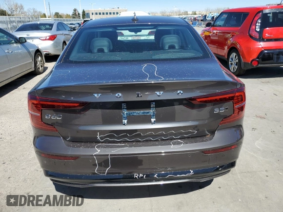 2024 Volvo S60 Plus Dark Theme with VIN 7JRL12TL8RG294538, listed as a Copart auction lot 49538014 with 667 mi miles and Salvage Title. Bid and sale history available at carsss.com. Image 6.