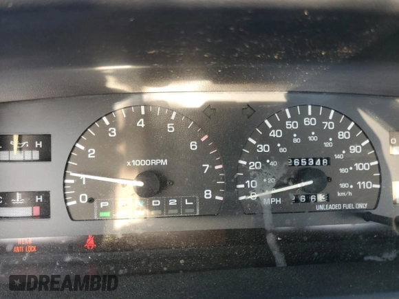 1993 Toyota T100 DX with VIN JT4VD10A6P0003620, listed as a Copart auction lot 52171365 with 265,348 mi miles and Salvage Title. Bid and sale history available at carsss.com. Image 9.