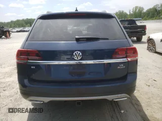 2018 Volkswagen Atlas SE with VIN 1V2LR2CA9JC587607, listed as a Copart auction lot 54824925 with 89,318 mi miles and Salvage title. Bid and sale history available at DreamBid. Image 6.