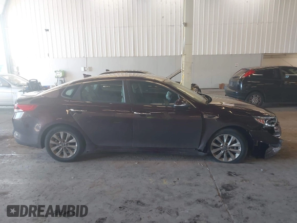 2018 Kia Optima LX with VIN 5XXGT4L36JG274564, listed as a IAAI auction lot 41535874 with 91,883 mi miles and . Bid and sale history available at DreamBid. Image 12.