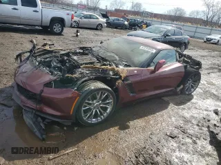 2016 Chevrolet Corvette Z06 3LZ with VIN 1G1YU2D64G5612824, listed as a Copart auction lot 47234055 with Not provided miles and Salvage title. Bid and sale history available at DreamBid. Image 1.