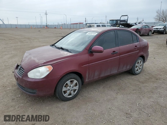 2010 Hyundai Accent GLS with VIN KMHCN4AC6AU526721, listed as a Copart auction lot 44335745 with 134,353 mi miles and Clean Title. Bid and sale history available at carsss.com. Image 1.