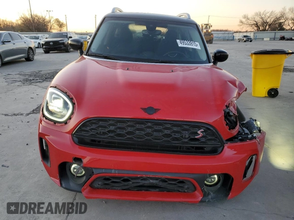 2024 MINI Countryman Cooper S with VIN WMZ53BR0XR3R87908, listed as a Copart auction lot 49533915 with 9,642 mi miles and Salvage Title. Bid and sale history available at carsss.com. Image 5.