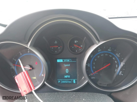 2015 Chevrolet Cruze LT with VIN 1G1PE5SB4F7282938, listed as a IAAI auction lot 41830180 with 206,523 mi miles. Bid and sale history available at carsss.com. Image 7.
