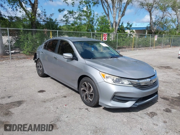 2016 Honda Accord LX with VIN 1HGCR2F3XGA196194, listed as a IAAI auction lot 41955405 with 206,936 mi miles and . Bid and sale history available at DreamBid. Image 1.