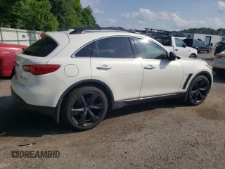 2016 Infiniti QX70 z VIN JN8CS1MU4GM670023, wystawiony jako Copart lot #59185875 z przebiegiem 123 880 mil mil oraz Szkoda całkowita • Salvage title. Historia ofert i sprzedaży dostępna na DreamBid. Obrazek 3.
