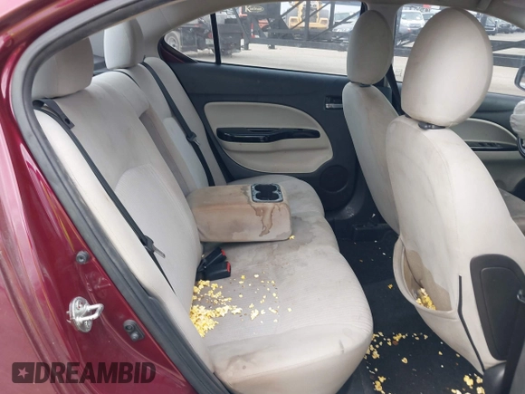 2017 Mitsubishi Mirage G4 SE with VIN ML32F4FJXHHF19834, listed as a IAAI auction lot 41309253 with 101,491 mi miles. Bid and sale history available at carsss.com. Image 8.