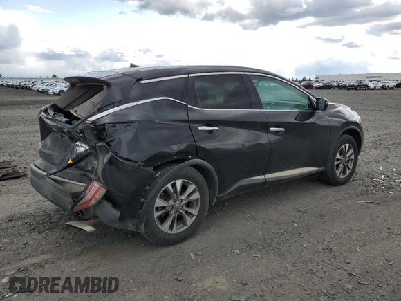 2016 Nissan Murano S with VIN 5N1AZ2MH9GN112388, listed as a Copart auction lot 53969355 with 130,875 mi miles and Salvage Title. Bid and sale history available at carsss.com. Image 3.