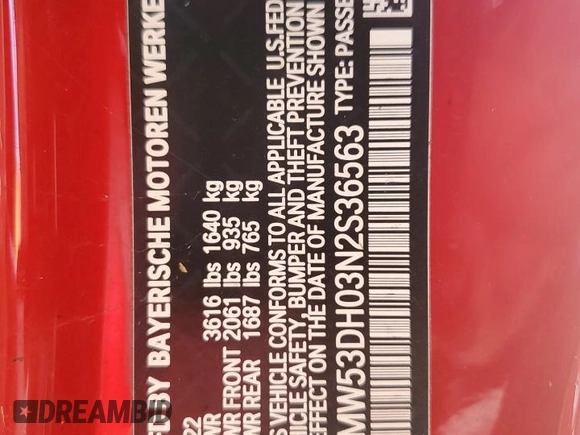 2022 MINI Hardtop Cooper S z VIN WMW53DH03N2S36563, wystawiony jako Copart lot #74345444 z przebiegiem Nie podano mil oraz Nie do naprawy • Non repairable. Historia ofert i sprzedaży dostępna na DreamBid. Obrazek 14.