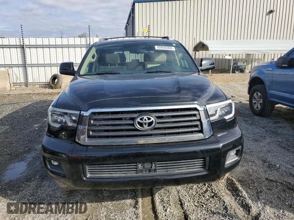 2018 Toyota Sequoia SR5 with VIN 5TDBY5G19JS163466, listed as a Copart auction lot 82850304 with 165,339 mi miles and Non Repairable. Bid and sale history available at carsss.com. Image 5.