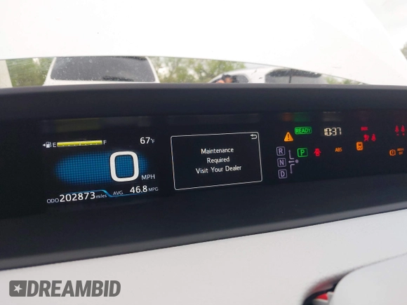 2017 Toyota Prius Two with VIN JTDKBRFUXH3036063, listed as a IAAI auction lot 42036676 with 202,873 mi miles. Bid and sale history available at carsss.com. Image 7.