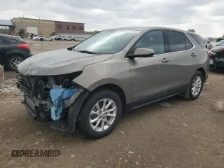 2018 Chevrolet Equinox LT with VIN 3GNAXJEV3JS635712, listed as a Copart auction lot 54735455 with 96,268 mi miles and Salvage title. Bid and sale history available at DreamBid. Image 1.