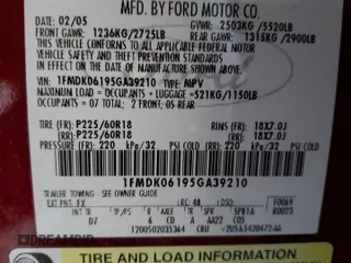 2005 Ford Freestyle Limited with VIN 1FMDK06195GA39210, listed as a Copart auction lot 88039425 with 182,587 mi miles and Salvage Title. Bid and sale history available at carsss.com. Image 14.