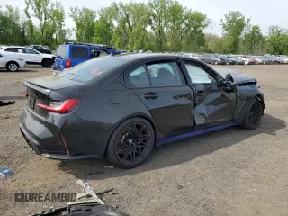 2024 BMW M3 Competition xDrive z VIN WBS43AY05RFT65019, wystawiony jako Copart lot #56498975 z przebiegiem Nie podano mil oraz Szkody całkowita. Historia ofert i sprzedaży dostępna na DreamBid. Obrazek 3.