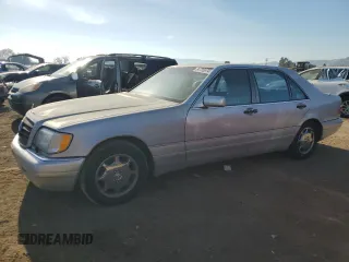 1997 Mercedes-Benz S-Class with VIN WDBGA33G4VA334750, listed as a Copart auction lot 84726674 with 256,678 mi miles and Clean Title. Bid and sale history available at carsss.com. Image 1.
