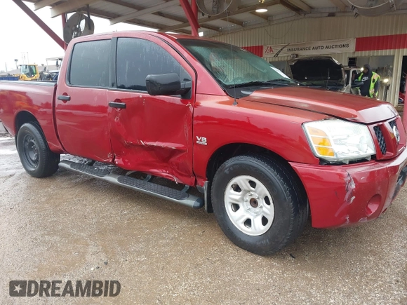 2004 Nissan Titan LE with VIN 1N6AA07A24N516656, listed as a IAAI auction lot 41539346 with 238,549 mi miles and . Bid and sale history available at DreamBid. Image 1.