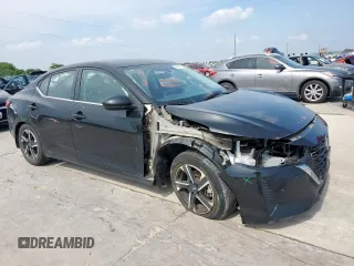 2024 Nissan Sentra SV with VIN 3N1AB8CV1RY278383, listed as a Copart auction lot 58337135 with 9,698 mi miles and Salvage title. Bid and sale history available at DreamBid. Image 4.