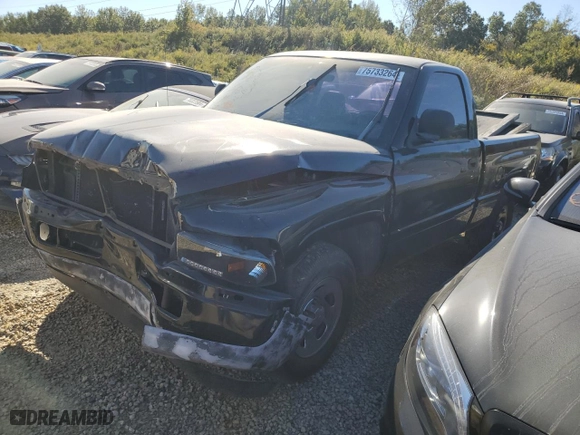 1999 Dodge Ram 1500 with VIN 1B7HC16X9XS241655, listed as a Copart auction lot 75733264 with 108,051 mi miles and Clean Title. Bid and sale history available at carsss.com. Image 1.