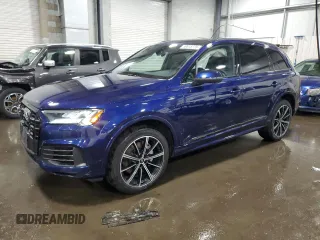 2021 Audi Q7 Premium Plus with VIN WA1LXAF79MD014507, listed as a Copart auction lot 59815775 with 55,164 mi miles and Salvage title. Bid and sale history available at DreamBid. Image 1.