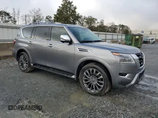 2023 Nissan Armada Platinum with VIN JN8AY2DA0P9405121, listed as a Copart auction lot 78099894 with 2,799 mi miles and Non Repairable. Bid and sale history available at carsss.com. Image 4.