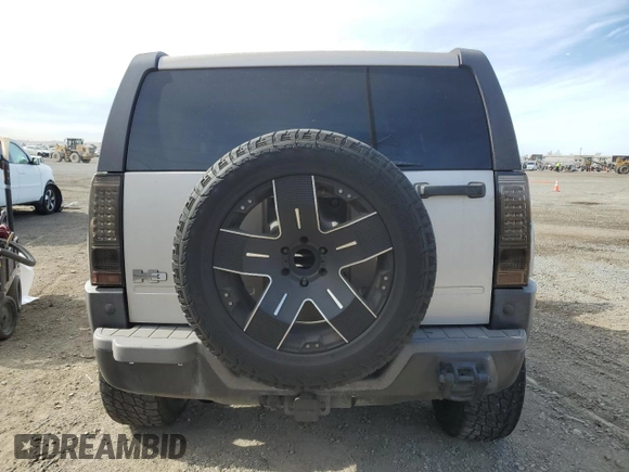 2006 Hummer H3 with VIN 5GTDN136568270854, listed as a Copart auction lot 42046995 with 121,806 mi miles and Salvage Title. Bid and sale history available at DreamBid. Image 6.