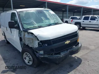 2019 Chevrolet Express Cargo Van with VIN 1GCWGAFP7K1370861, listed as a IAAI auction lot 41929550 with 148,539 mi miles. Bid and sale history available at carsss.com. Image 6.