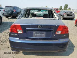 2004 Honda Civic LX with VIN 2HGES15554H516769, listed as a Copart auction lot 68873934 with 127,908 mi miles and Salvage Title. Bid and sale history available at carsss.com. Image 6.