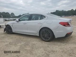 2019 Genesis G70 Advanced with VIN KMTG64LA2KU031319, listed as a Copart auction lot 59487385 with 15,320 mi miles and Salvage title. Bid and sale history available at DreamBid. Image 2.