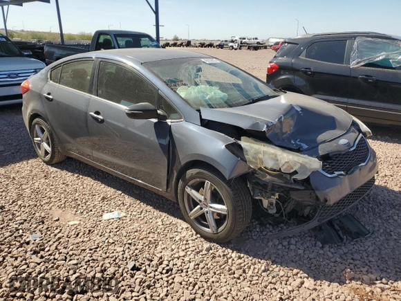 2014 Kia Forte EX with VIN KNAFX4A8XE5053877, listed as a Copart auction lot 45929855 with 134,142 mi miles and Salvage Title. Bid and sale history available at carsss.com. Image 4.