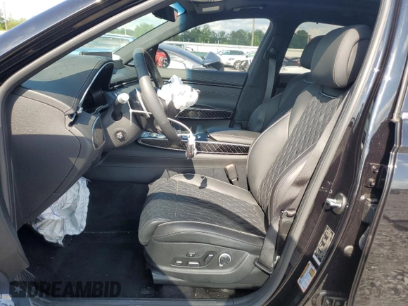 2024 Genesis GV70 Sport with VIN 5NMMCDTC3RH003803, listed as a Copart auction lot 59806985 with 7,614 mi miles and Salvage title. Bid and sale history available at DreamBid. Image 7.