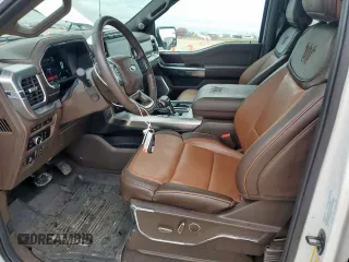 2023 Ford F-150 XL with VIN 1FTFW1ED6PFC00883, listed as a Copart auction lot 60438105 with 27,640 mi miles and Salvage title. Bid and sale history available at DreamBid. Image 7.