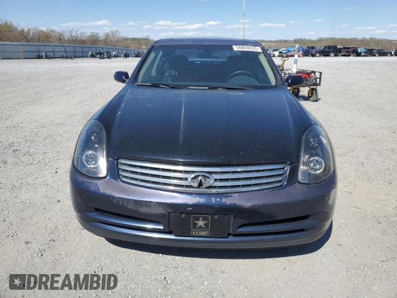2004 Infiniti G35 w/Leather with VIN JNKCV51F64M710399, listed as a Copart auction lot 50804035 with 186,738 mi miles and Salvage Title. Bid and sale history available at DreamBid. Image 5.